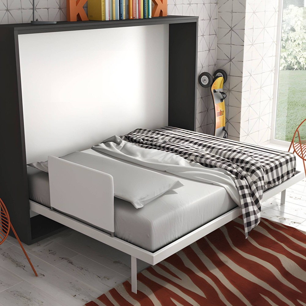 Lit escamotable horizontal ouverture assistée