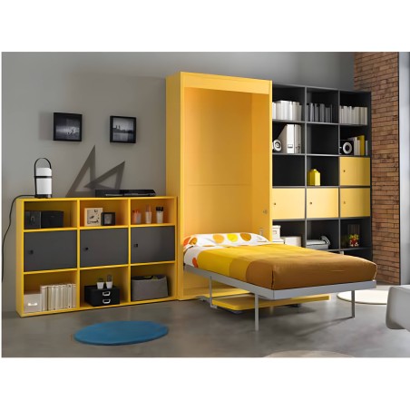 Lit escamotable vertical avec bureau