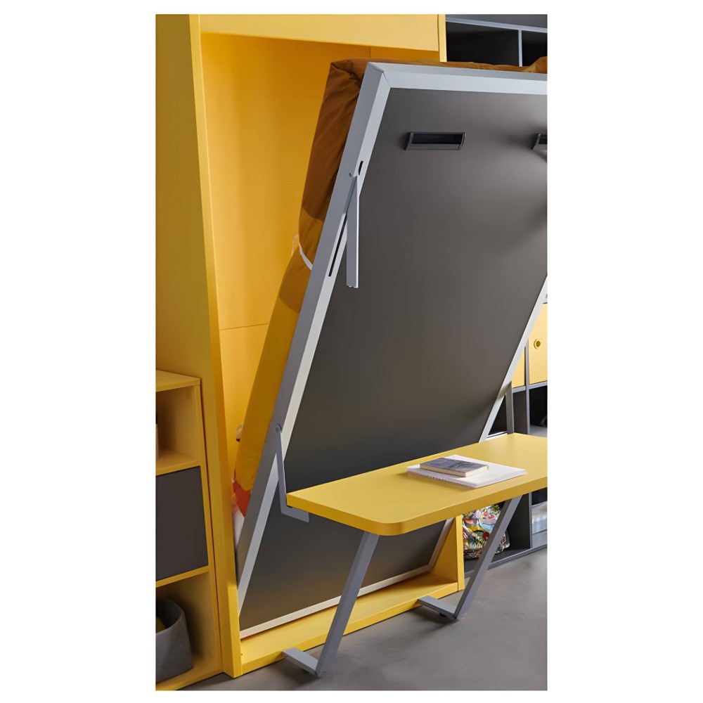 Lit escamotable vertical avec bureau