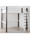 Ensemble lit mezzanine 140 accès frontal chevet et bureau