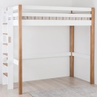 Lit mezzanine avec accès latéral en pin massif français (1/2)