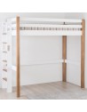 Lit mezzanine avec accès latéral en pin massif