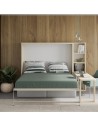 Lit escamotable horizontal avec canapé et bureau