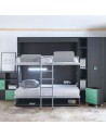 Lit escamotable vertical avec table ou bureau