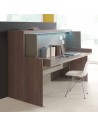 Lit escamotable horizontal avec bureau pivotant