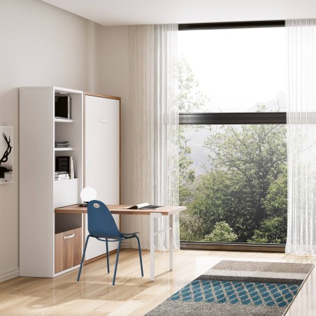 Ensemble lit et bureau escamotables