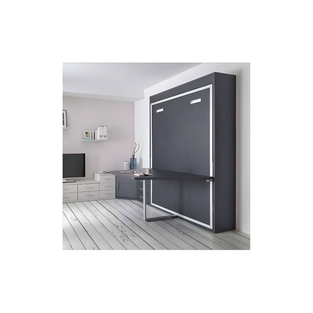Lit escamotable vertical avec table ou bureau
