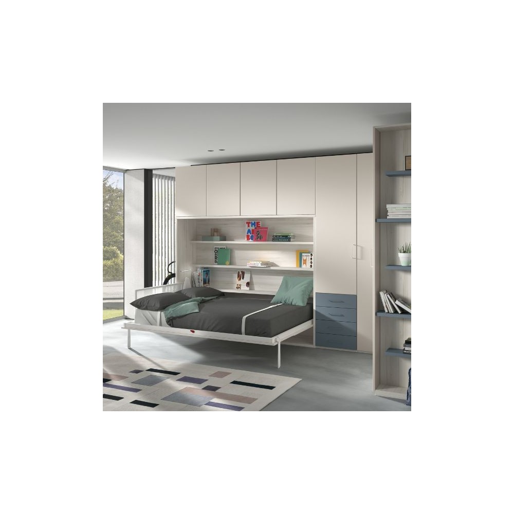Lit escamotable horizontal