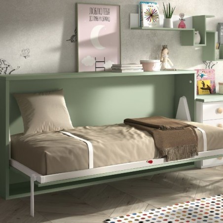 Lit escamotable horizontal - 1 personne
