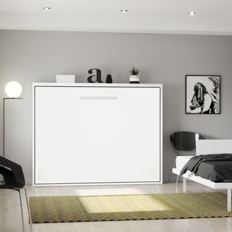 Lit escamotable horizontal ouverture assistée