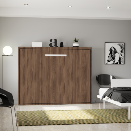 Lit escamotable horizontal ouverture assistée