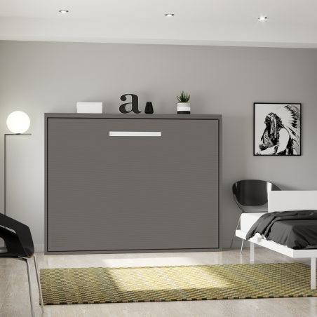 Lit escamotable horizontal ouverture assistée