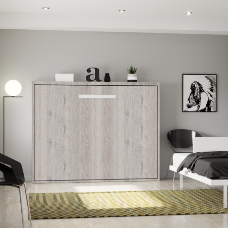 Lit escamotable horizontal ouverture assistée