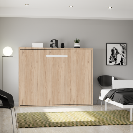 Lit escamotable horizontal ouverture assistée