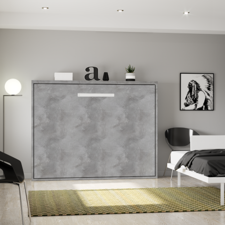 Lit escamotable horizontal ouverture assistée