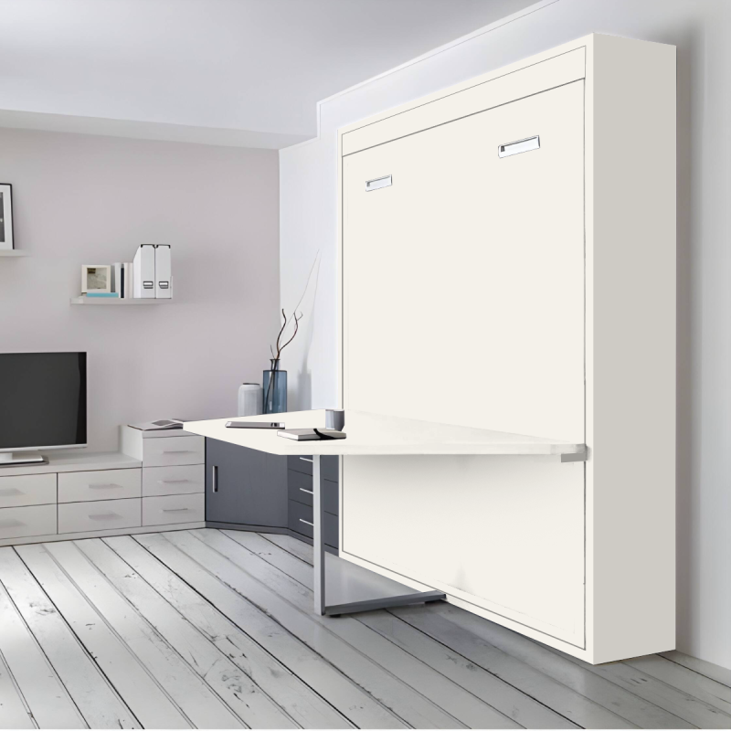 Lit escamotable vertical avec table ou bureau