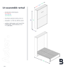 Lit escamotable vertical