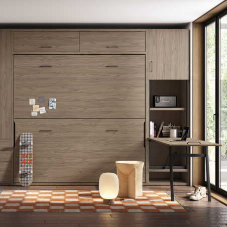Table / bureau escamotable vertical