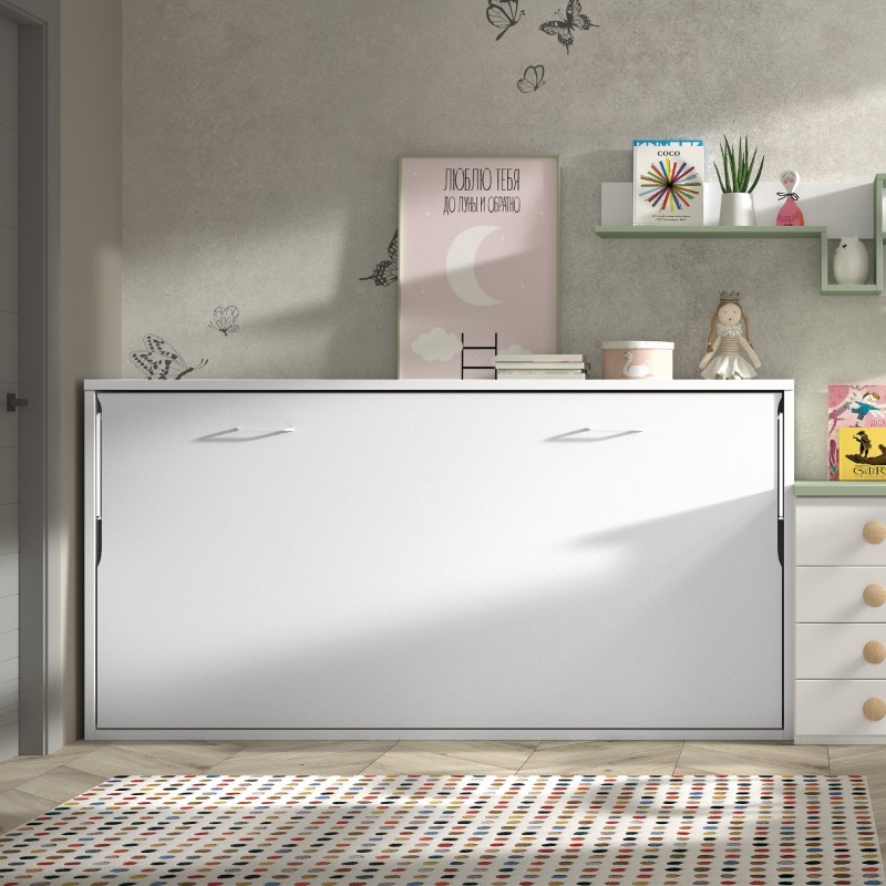 Lit escamotable horizontal