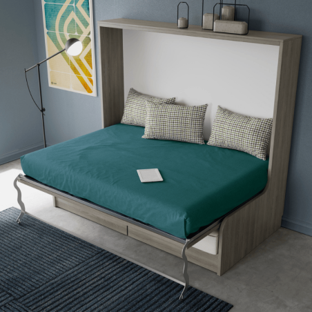 Lit escamotable horizontal... - alt