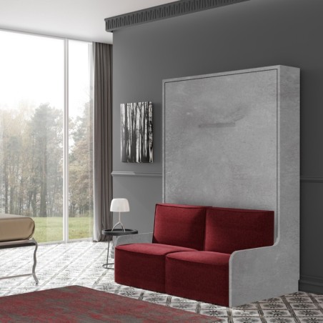 Lit escamotable vertical + banquette