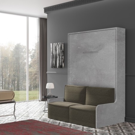 Lit escamotable vertical + banquette