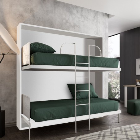 Lit escamotable horizontal... - alt