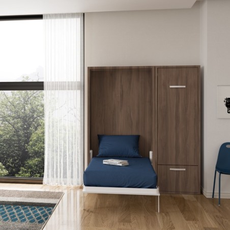 Ensemble lit et bureau escamotables