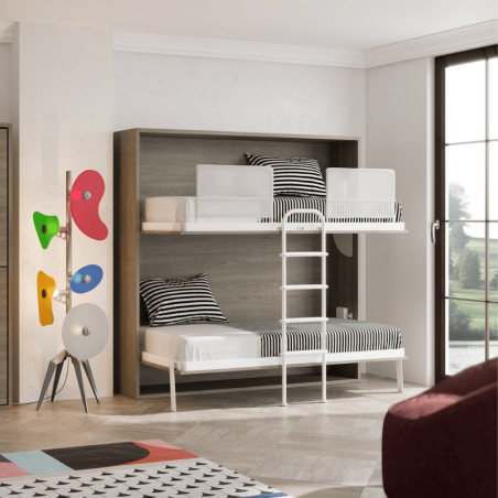 Lits escamotables superposés