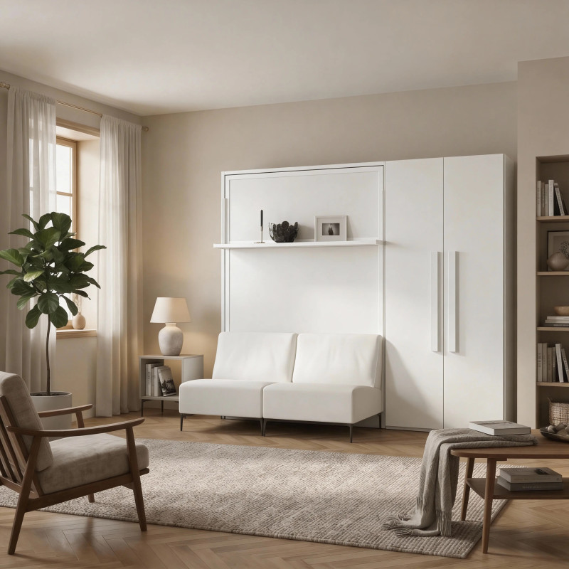 Lit escamotable vertical HADAR – Canapé et tablette intégrée