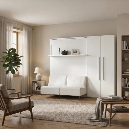 Lit escamotable vertical HADAR – Canapé et tablette intégrée