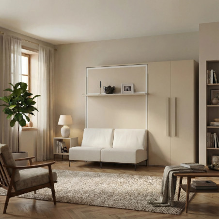 Lit escamotable vertical HADAR – Canapé et tablette intégrée