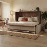 Lit escamotable horizontal avec canapé Citala