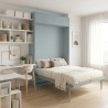 Lit escamotable vertical 2 personnes  + rangement haut - Walter
