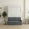 Lit escamotable vertical NYX avec canapé et rangement intégré