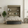 Lit escamotable vertical NYX avec canapé et rangement intégré