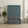 Lit escamotable vertical NYX avec canapé et rangement intégré