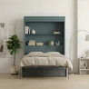 Lit escamotable vertical NYX avec canapé et rangement intégré
