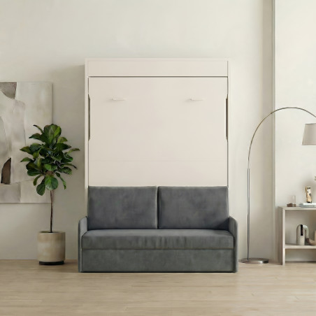 Lit escamotable vertical NYX avec canapé et rangement intégré