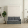 Lit escamotable vertical NYX avec canapé et rangement intégré