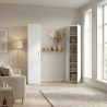 Armoire 1 porte avec étagères - Hauteur 220 cm