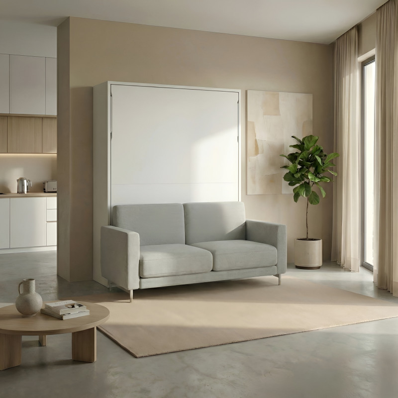 Lit escamotable vertical CAPEO – Idéal studio ou pièce à vivre