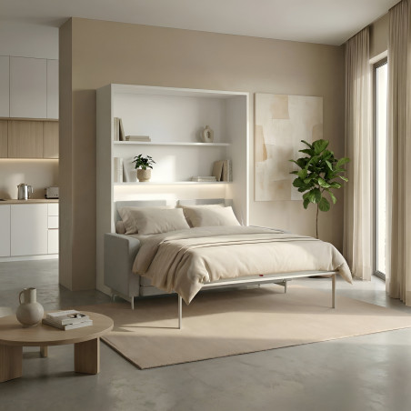 Lit escamotable avec canapé... - alt