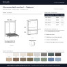 Lit escamotable vertical avec bureau