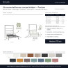 Lit escamotable sans fixation murale – PANDORA avec canapé