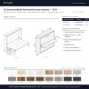 Lit escamotable horizontal avec bureau - Enir