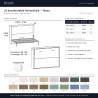 Lit escamotable horizontal Naos - lit gain de place