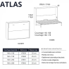 Lit escamotable horizontal - Atlas