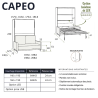 Lit escamotable vertical CAPEO – Idéal studio ou pièce à vivre